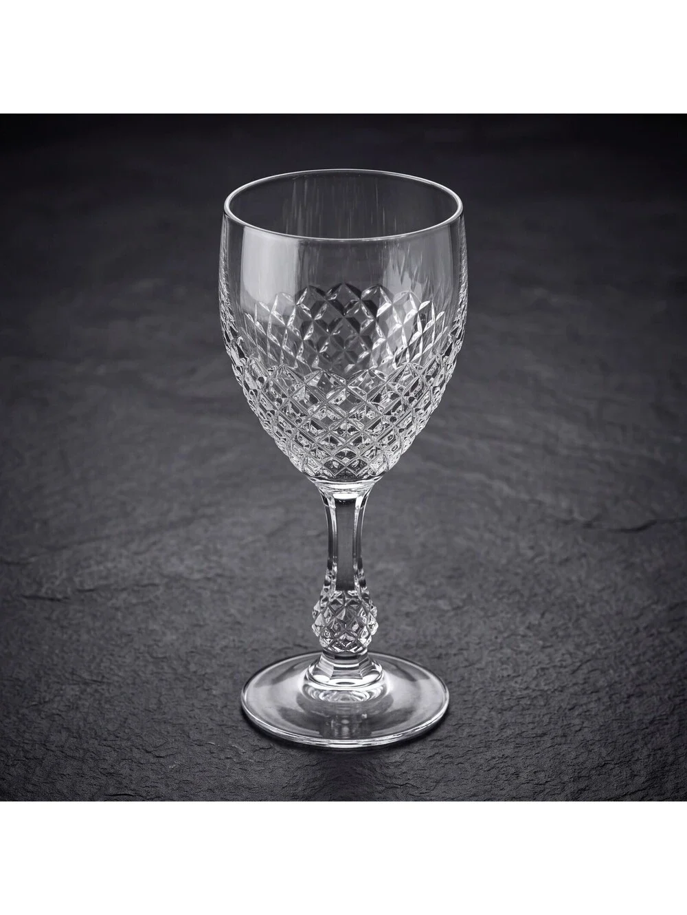 Set of 3 Vintage Cristal D’Arques Chenonceaux Wine Glasses - Made In France